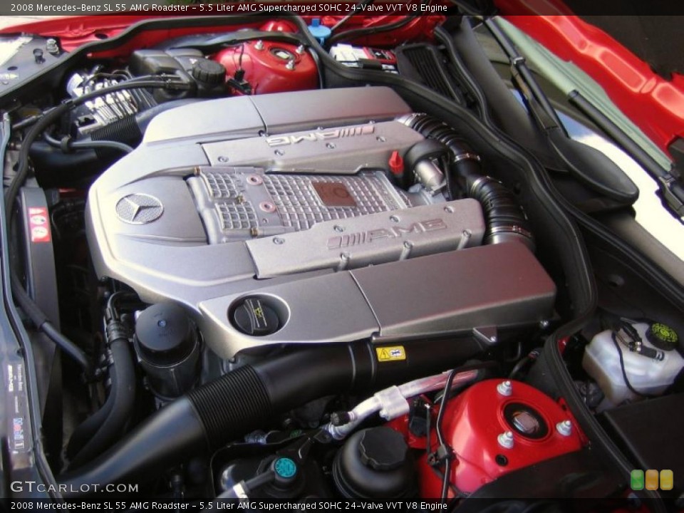 5.5 Liter AMG Supercharged SOHC 24-Valve VVT V8 Engine for the 2008 Mercedes-Benz SL #39451506