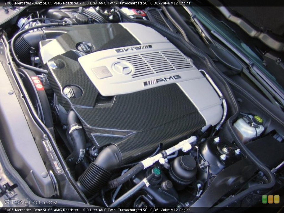 6.0 Liter AMG Twin-Turbocharged SOHC 36-Valve V12 Engine for the 2005 Mercedes-Benz SL #39452338