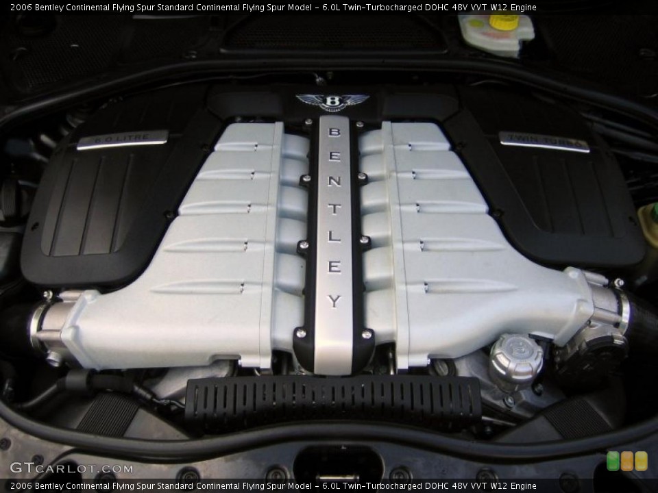 6.0L Twin-Turbocharged DOHC 48V VVT W12 Engine for the 2006 Bentley Continental Flying Spur #39454898