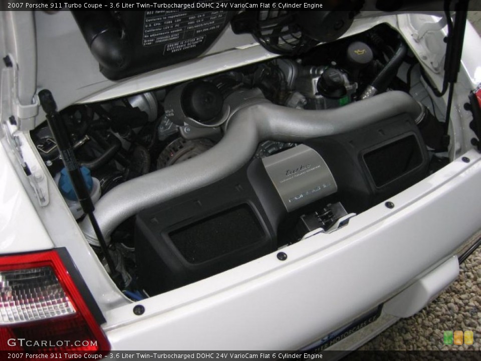 3.6 Liter Twin-Turbocharged DOHC 24V VarioCam Flat 6 Cylinder Engine for the 2007 Porsche 911 #39456434