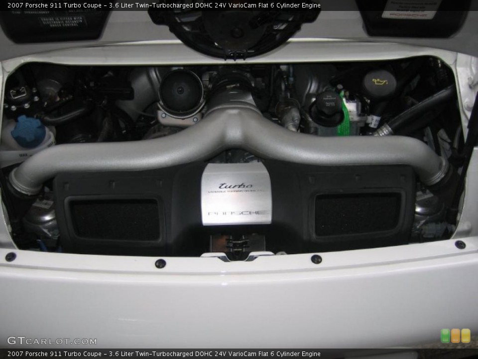 3.6 Liter Twin-Turbocharged DOHC 24V VarioCam Flat 6 Cylinder Engine for the 2007 Porsche 911 #39456466