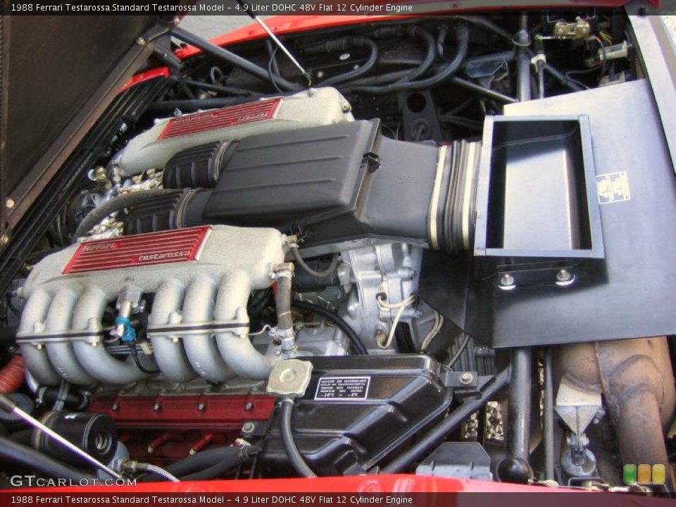 4.9 Liter DOHC 48V Flat 12 Cylinder Engine for the 1988 Ferrari Testarossa #39460226