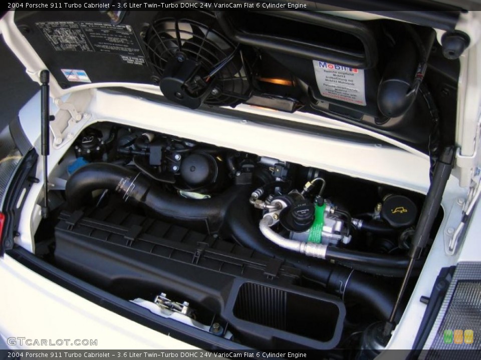 3.6 Liter Twin-Turbo DOHC 24V VarioCam Flat 6 Cylinder Engine for the 2004 Porsche 911 #39461114