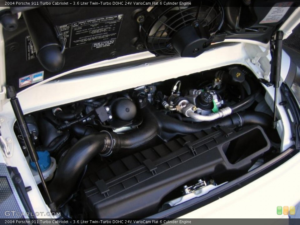 3.6 Liter Twin-Turbo DOHC 24V VarioCam Flat 6 Cylinder Engine for the 2004 Porsche 911 #39461126