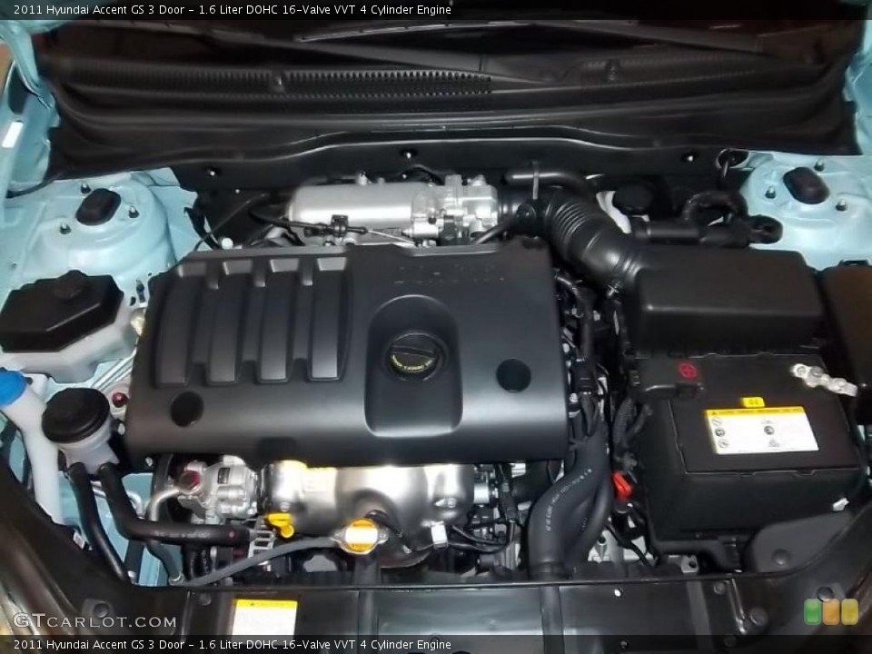 1.6 Liter DOHC 16-Valve VVT 4 Cylinder Engine for the 2011 Hyundai Accent #39481174