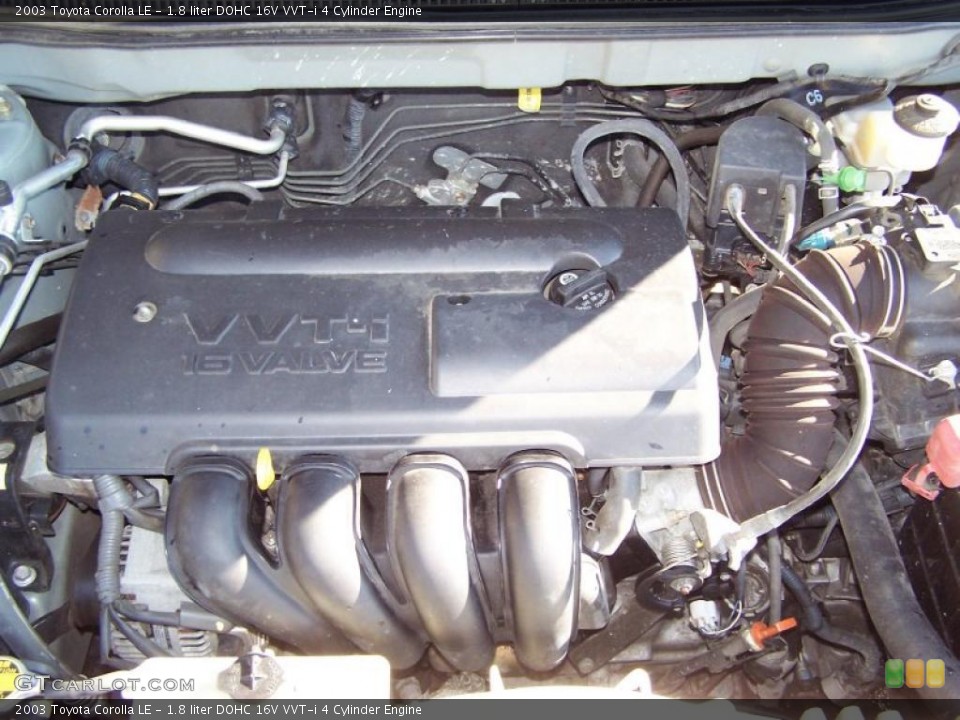 1.8 liter DOHC 16V VVT-i 4 Cylinder Engine for the 2003 Toyota Corolla #39494884