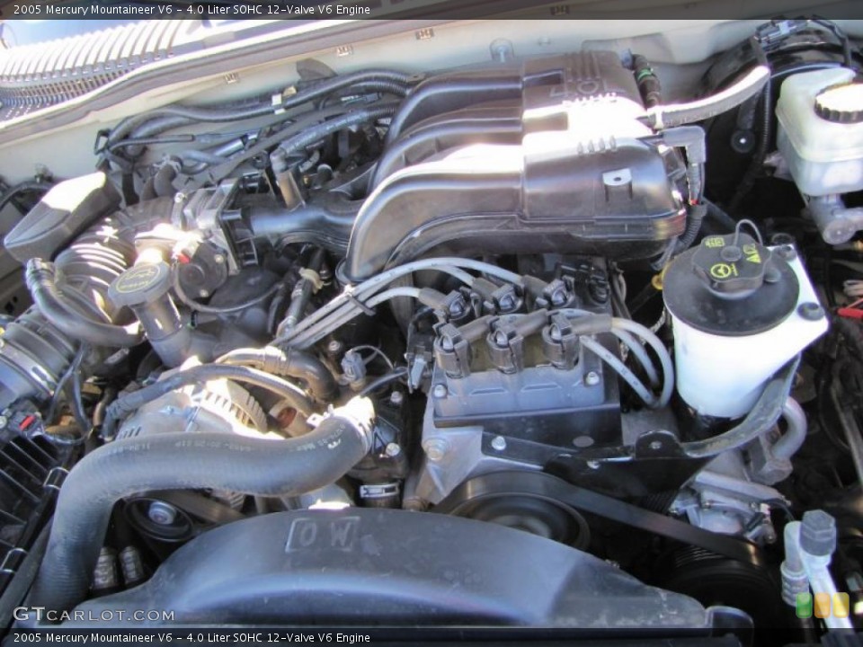 4.0 Liter SOHC 12-Valve V6 2005 Mercury Mountaineer Engine