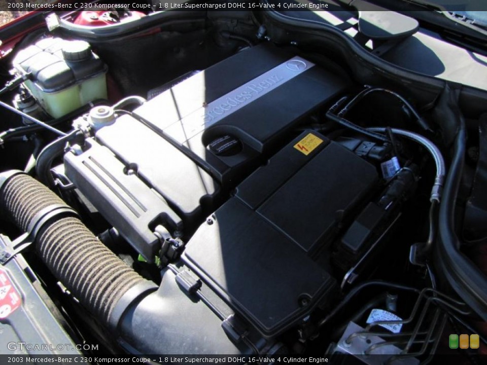 1.8 Liter Supercharged DOHC 16-Valve 4 Cylinder Engine for the 2003 Mercedes-Benz C #39495540