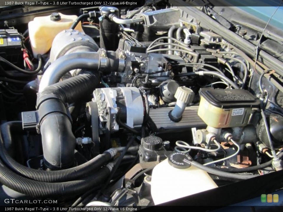 3.8 Liter Turbocharged OHV 12-Valve V6 Engine for the 1987 Buick Regal #39508404