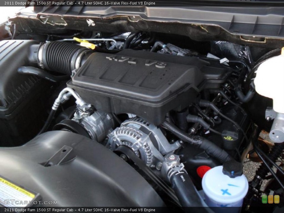 4.7 Liter SOHC 16-Valve Flex-Fuel V8 Engine for the 2011 Dodge Ram 1500 #39533773