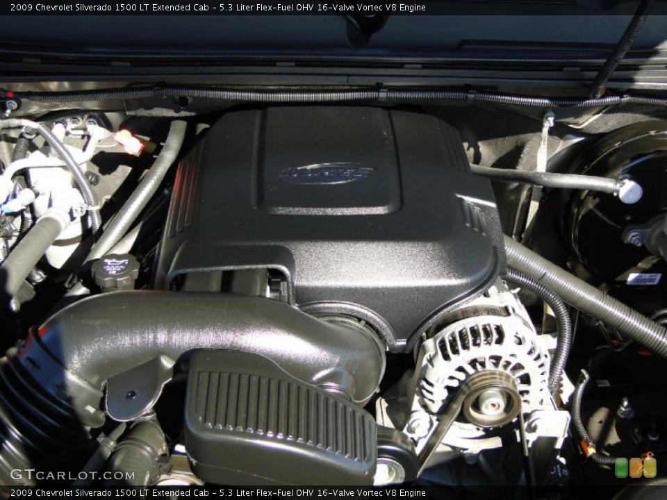 5.3 Liter Flex-Fuel OHV 16-Valve Vortec V8 Engine for the 2009 Chevrolet Silverado 1500 #39559891