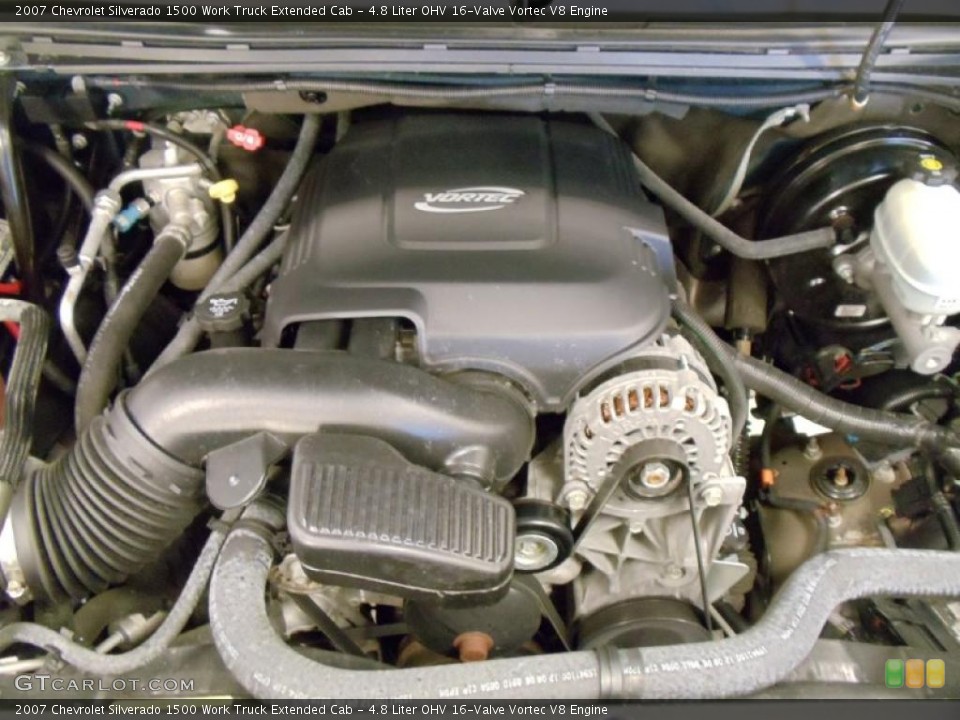 4.8 Liter OHV 16-Valve Vortec V8 Engine for the 2007 Chevrolet Silverado 1500 #39582521