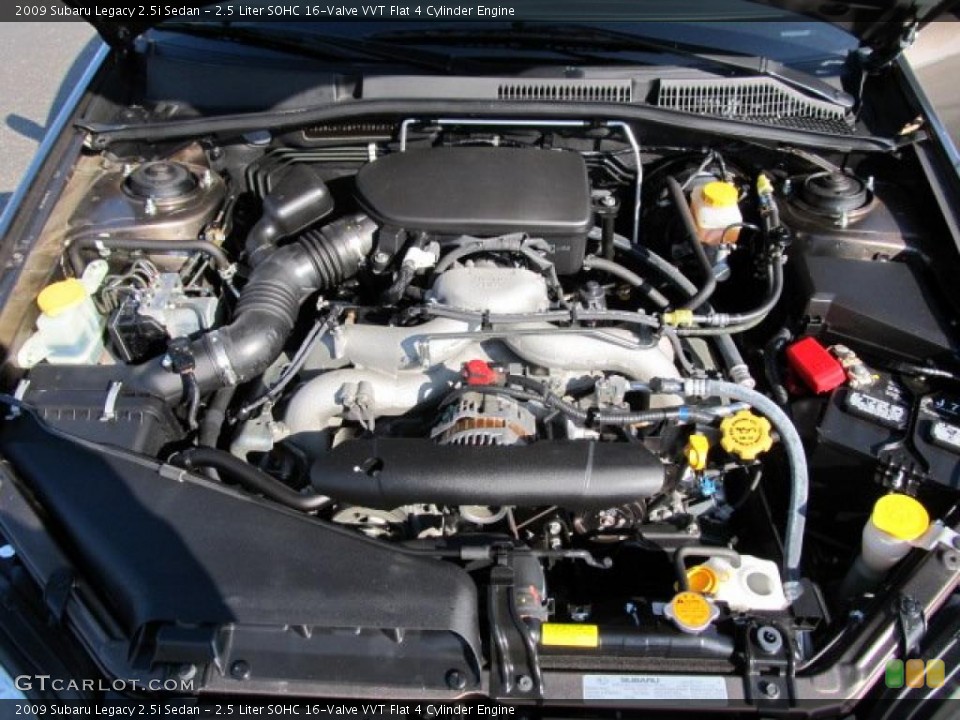 2.5 Liter SOHC 16-Valve VVT Flat 4 Cylinder Engine for the 2009 Subaru Legacy #39595915