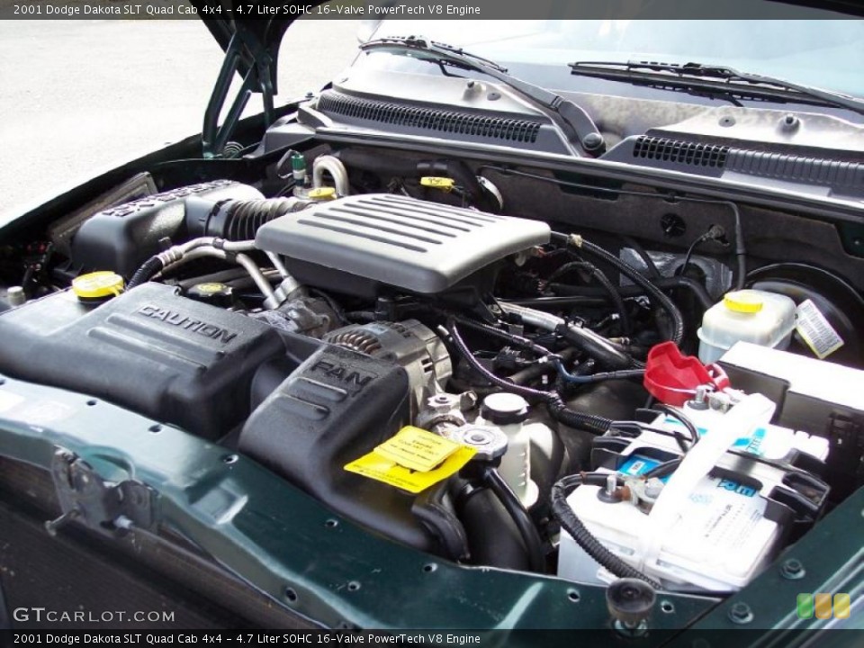 4.7 Liter SOHC 16-Valve PowerTech V8 Engine for the 2001 Dodge Dakota #39600869