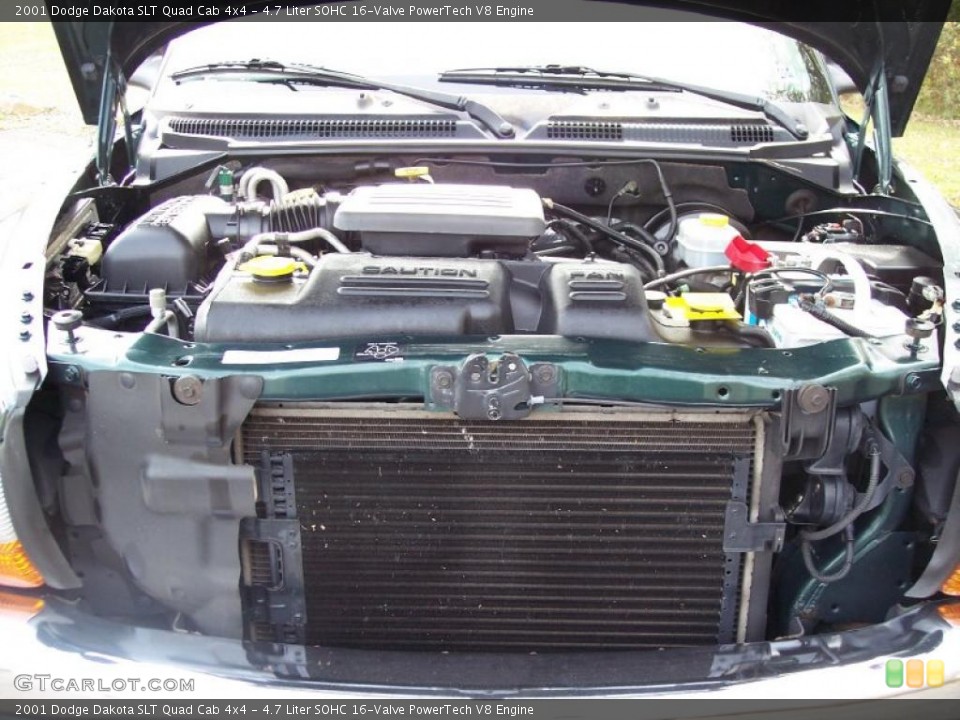 4.7 Liter SOHC 16-Valve PowerTech V8 Engine for the 2001 Dodge Dakota #39600905