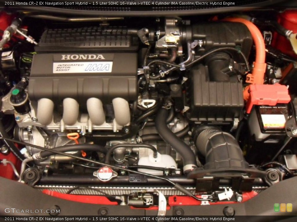 1.5 Liter SOHC 16-Valve i-VTEC 4 Cylinder IMA Gasoline/Electric Hybrid Engine for the 2011 Honda CR-Z #39607525