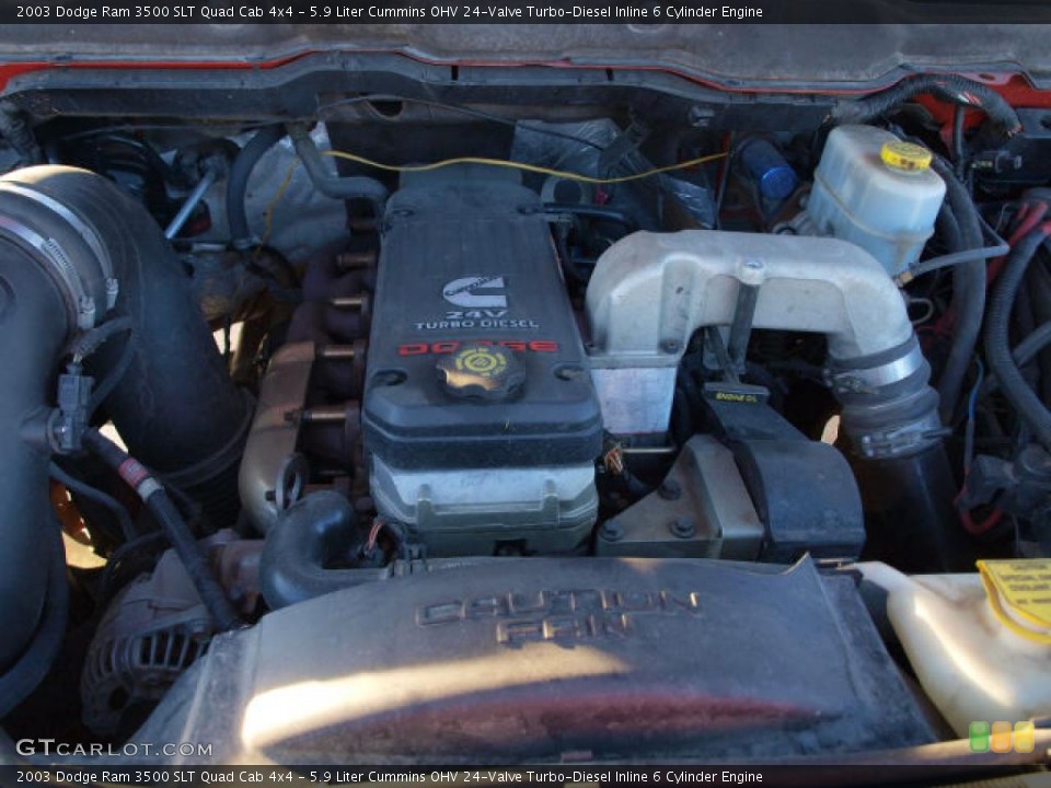 5.9 Liter Cummins OHV 24-Valve Turbo-Diesel Inline 6 Cylinder Engine for the 2003 Dodge Ram 3500 #39627826