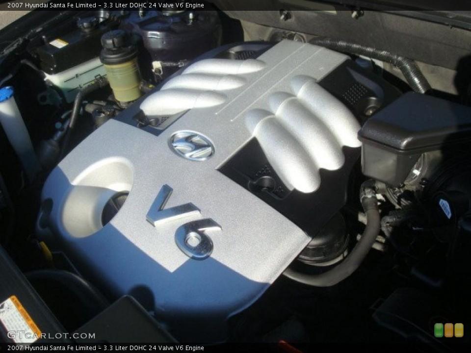 3.3 Liter DOHC 24 Valve V6 Engine for the 2007 Hyundai Santa Fe #39642275