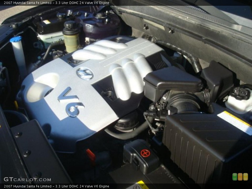 3.3 Liter DOHC 24 Valve V6 Engine for the 2007 Hyundai Santa Fe #39642287