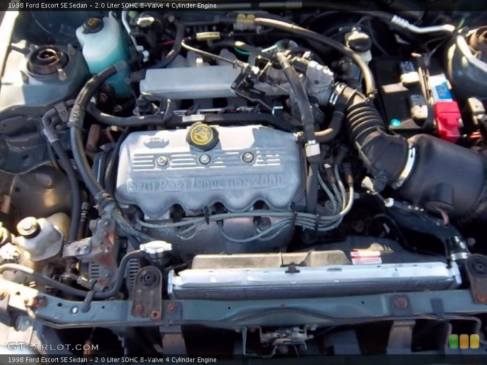 2.0 Liter SOHC 8-Valve 4 Cylinder Engine for the 1998 Ford Escort #39648576