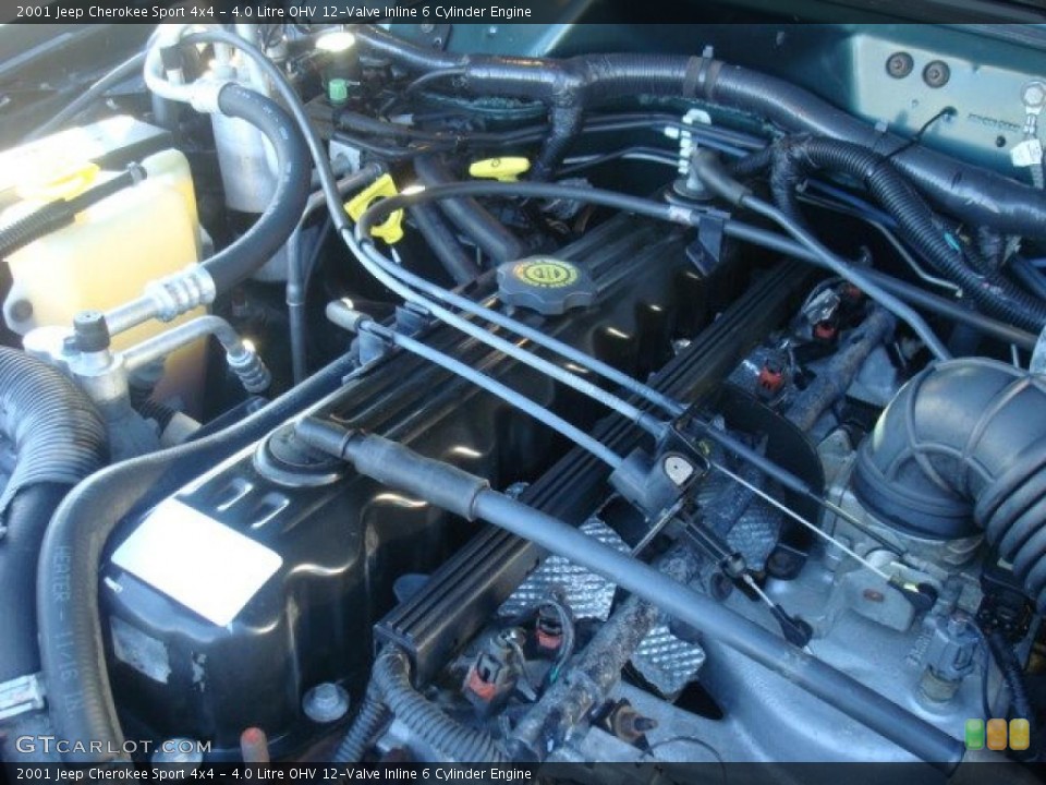 4.0 Litre OHV 12-Valve Inline 6 Cylinder Engine for the 2001 Jeep Cherokee #39664044