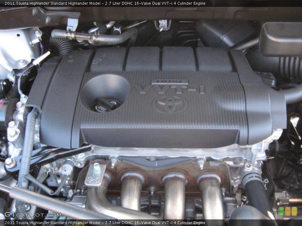 2.7 Liter DOHC 16-Valve Dual VVT-i 4 Cylinder Engine for the 2011 Toyota Highlander #39688031
