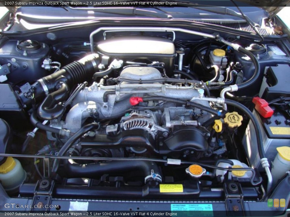 2.5 Liter SOHC 16-Valve VVT Flat 4 Cylinder Engine for the 2007 Subaru Impreza #39689487