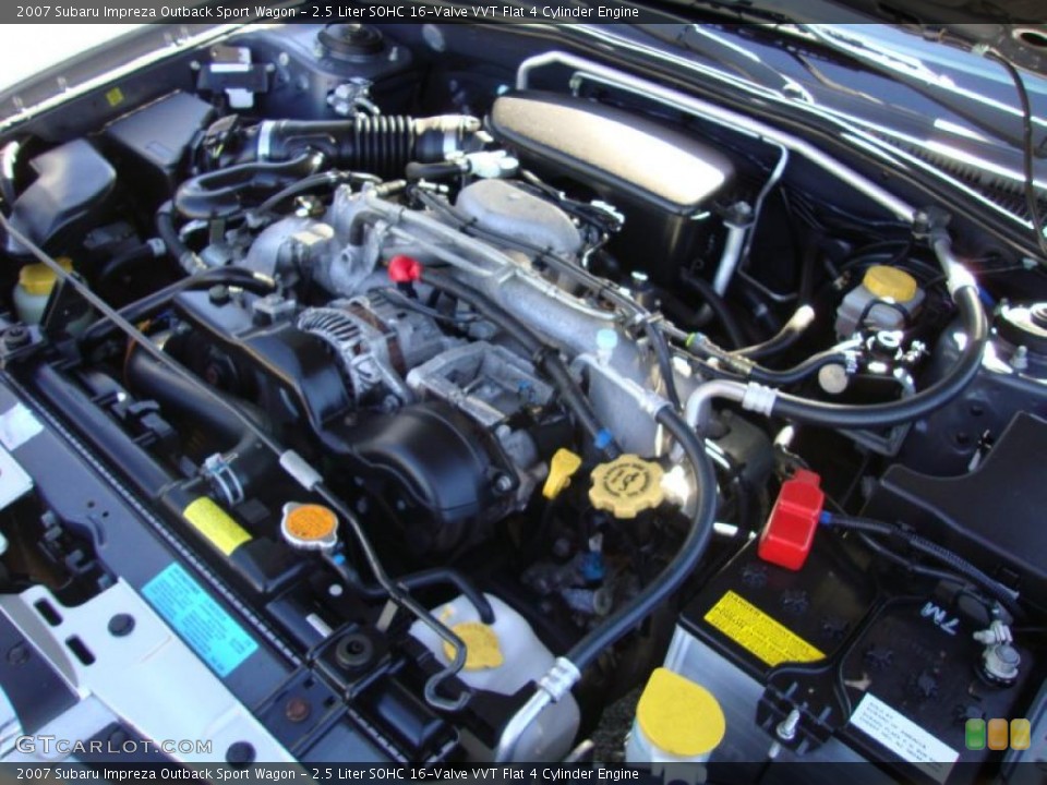 2.5 Liter SOHC 16-Valve VVT Flat 4 Cylinder Engine for the 2007 Subaru Impreza #39689507