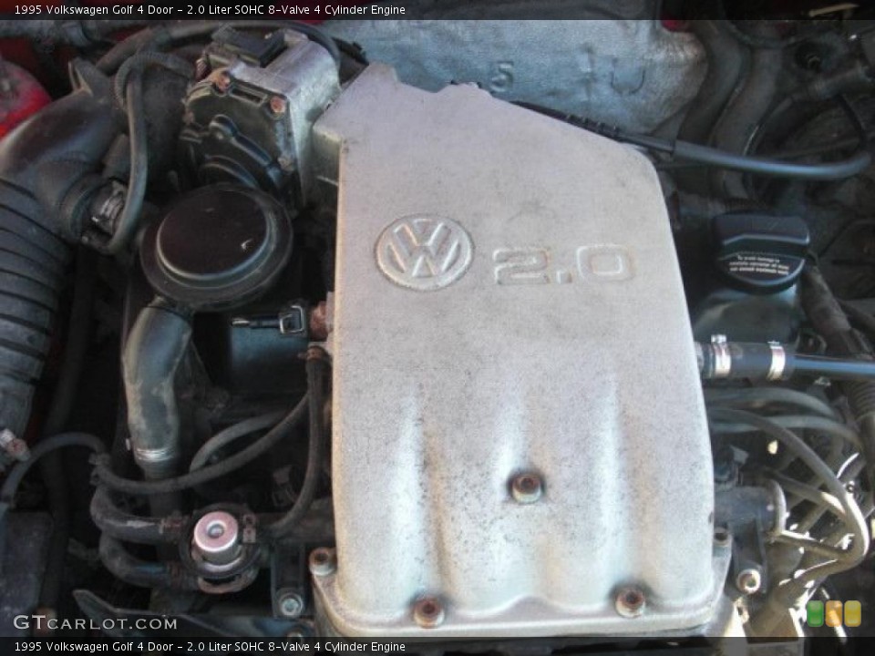 2.0 Liter SOHC 8-Valve 4 Cylinder 1995 Volkswagen Golf Engine