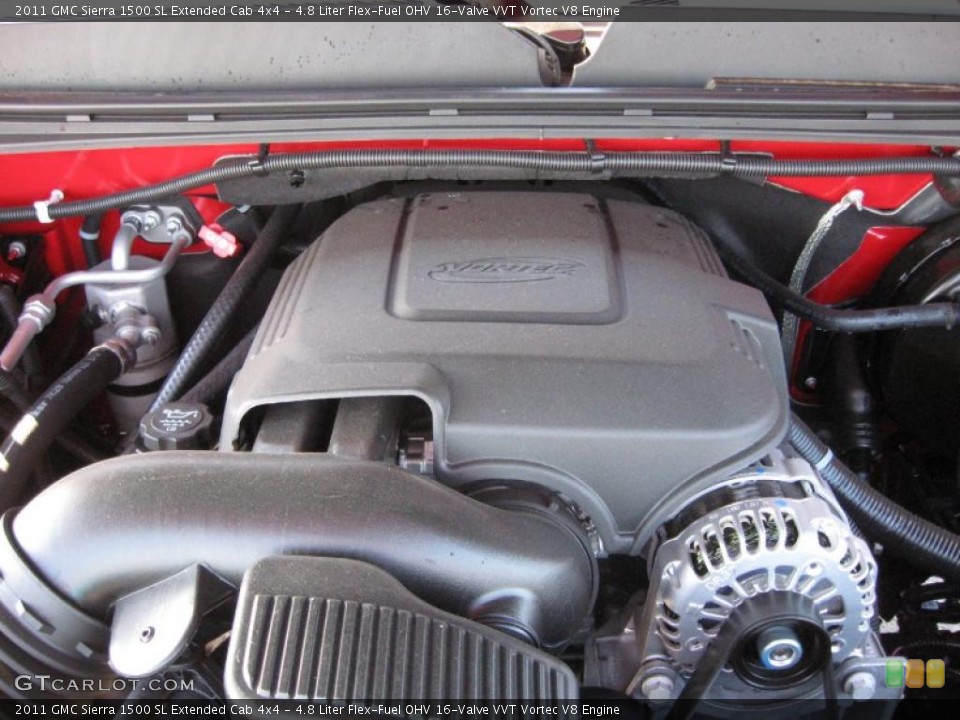 4.8 Liter Flex-Fuel OHV 16-Valve VVT Vortec V8 Engine for the 2011 GMC Sierra 1500 #39709631