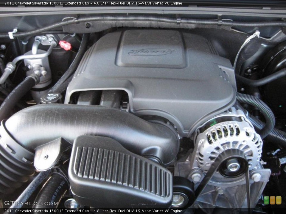 4.8 Liter Flex-Fuel OHV 16-Valve Vortec V8 Engine for the 2011 Chevrolet Silverado 1500 #39710543