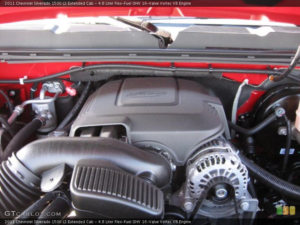 4.8 Liter Flex-Fuel OHV 16-Valve Vortec V8 Engine for the 2011 Chevrolet Silverado 1500 #39710791