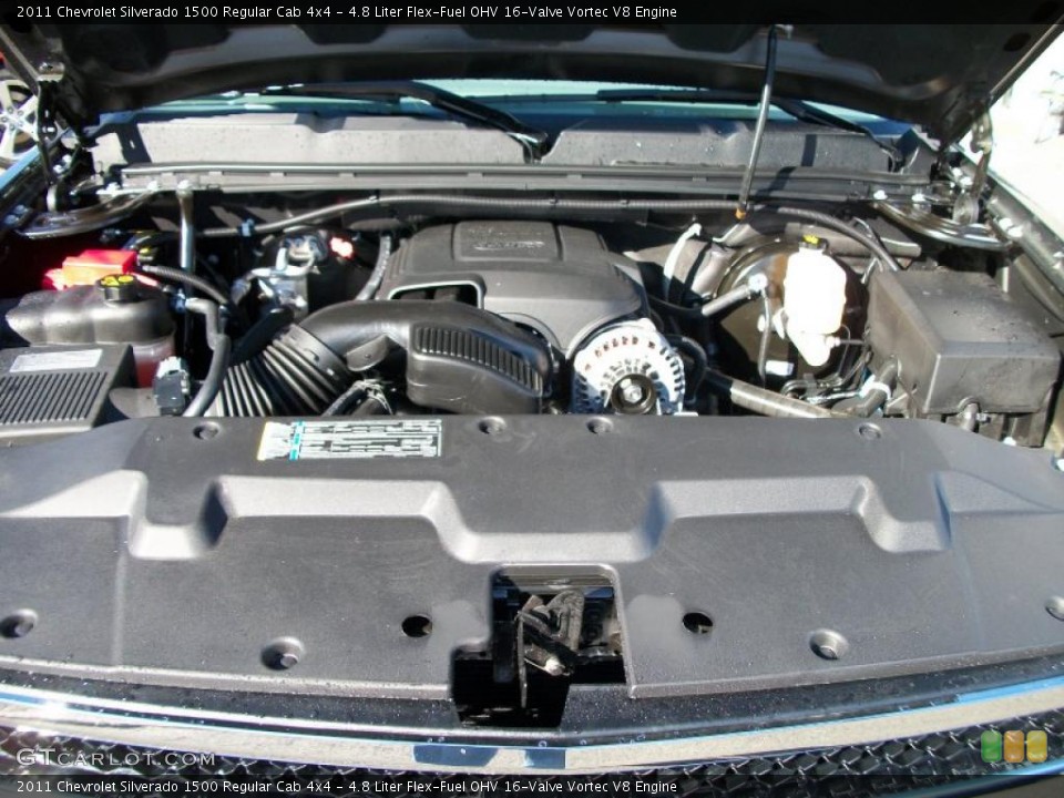 4.8 Liter Flex-Fuel OHV 16-Valve Vortec V8 Engine for the 2011 Chevrolet Silverado 1500 #39712803