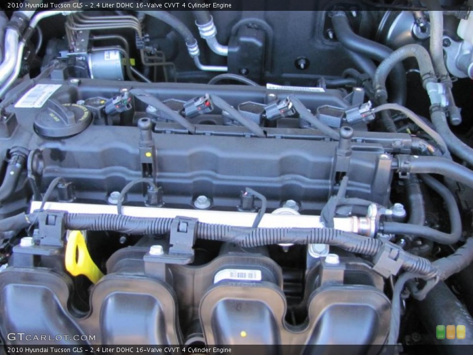 2.4 Liter DOHC 16-Valve CVVT 4 Cylinder Engine for the 2010 Hyundai Tucson #39724999