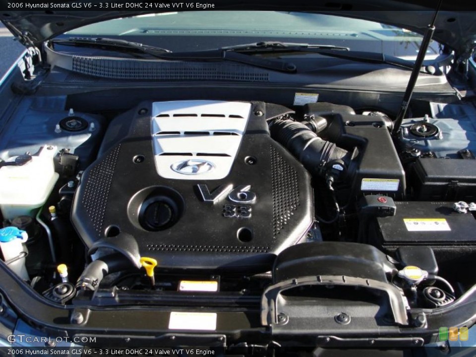 3.3 Liter DOHC 24 Valve VVT V6 Engine for the 2006 Hyundai Sonata #39732327
