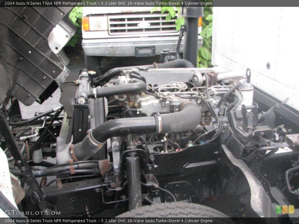 5.2 Liter OHC 16-Valve Isuzu Turbo-Diesel 4 Cylinder 2004 Isuzu N Series Truck Engine
