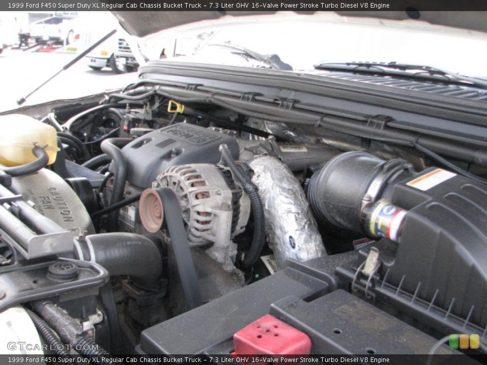 7.3 Liter OHV 16-Valve Power Stroke Turbo Diesel V8 1999 Ford F450 Super Duty Engine
