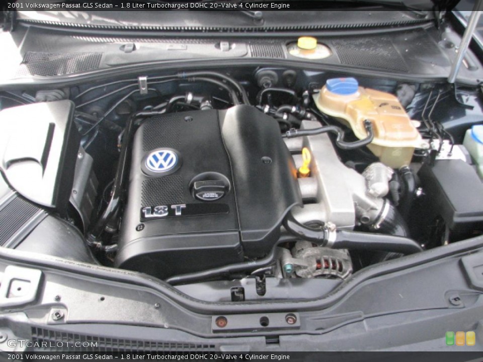 1.8 Liter Turbocharged DOHC 20-Valve 4 Cylinder 2001 Volkswagen Passat Engine