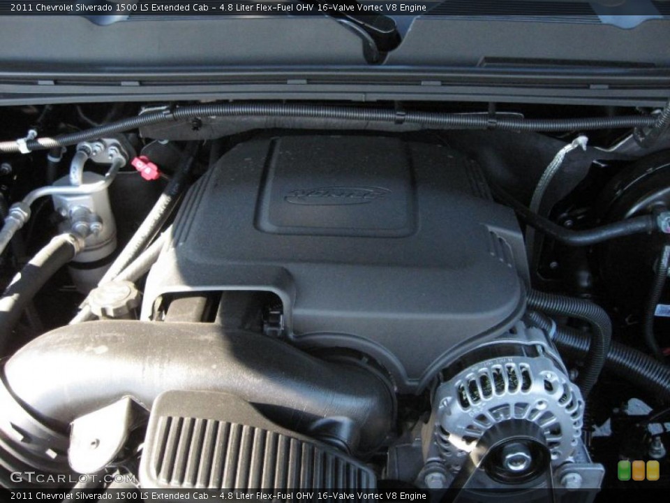 4.8 Liter Flex-Fuel OHV 16-Valve Vortec V8 Engine for the 2011 Chevrolet Silverado 1500 #39763874