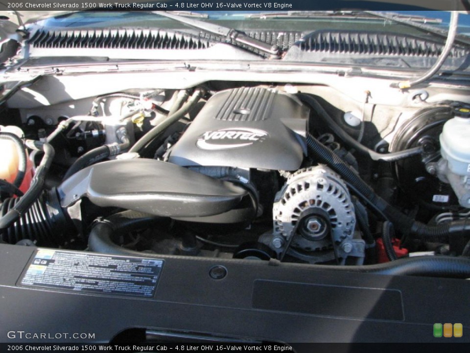 4.8 Liter OHV 16-Valve Vortec V8 Engine for the 2006 Chevrolet Silverado 1500 #39773934