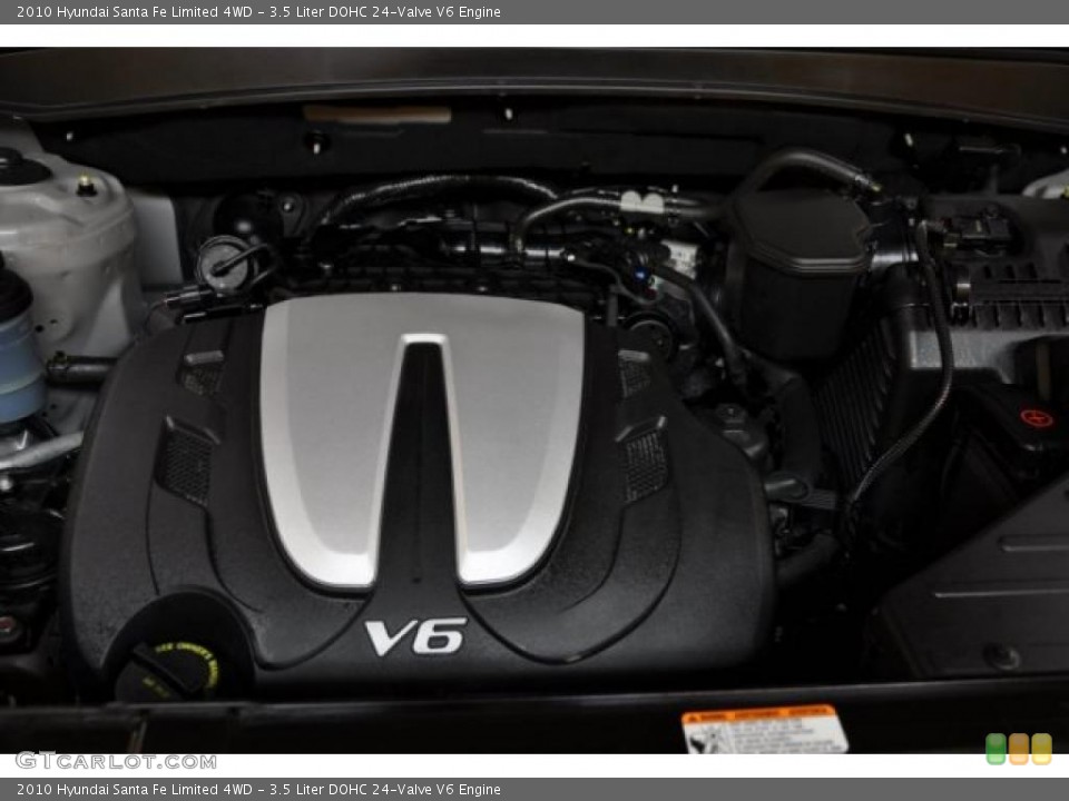 3.5 Liter DOHC 24-Valve V6 Engine for the 2010 Hyundai Santa Fe #39774458