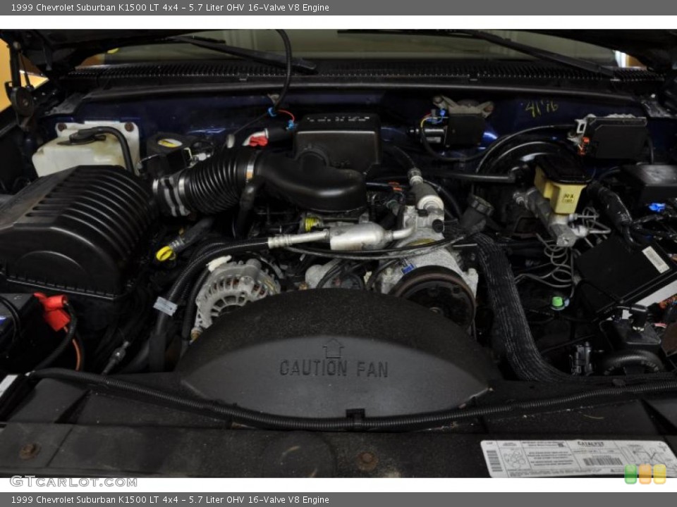 5.7 Liter OHV 16-Valve V8 Engine for the 1999 Chevrolet Suburban #39774927