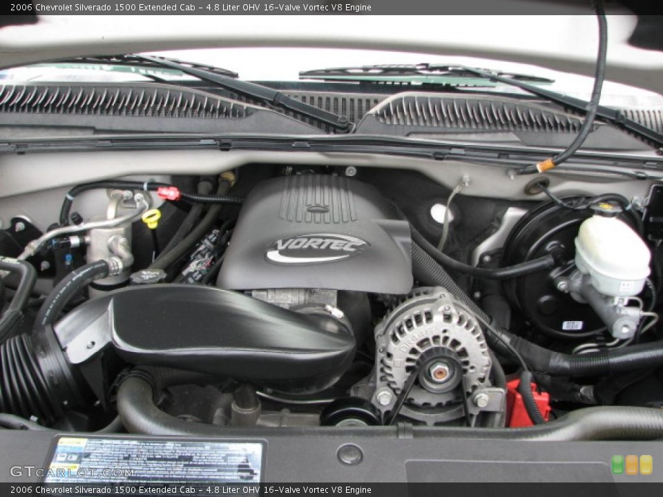 4.8 Liter OHV 16-Valve Vortec V8 Engine for the 2006 Chevrolet Silverado 1500 #39775388