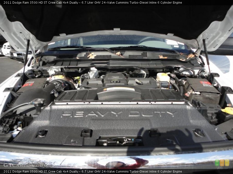 6.7 Liter OHV 24-Valve Cummins Turbo-Diesel Inline 6 Cylinder Engine for the 2011 Dodge Ram 3500 HD #39780648