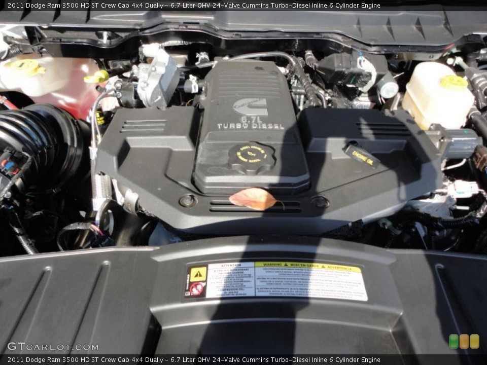 6.7 Liter OHV 24-Valve Cummins Turbo-Diesel Inline 6 Cylinder Engine for the 2011 Dodge Ram 3500 HD #39780664