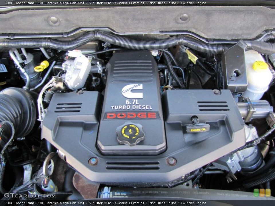 6.7 Liter OHV 24-Valve Cummins Turbo Diesel Inline 6 Cylinder Engine for the 2008 Dodge Ram 2500 #39801960