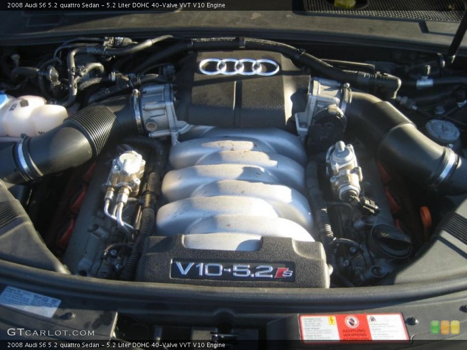 5.2 Liter DOHC 40-Valve VVT V10 Engine for the 2008 Audi S6 #39804520