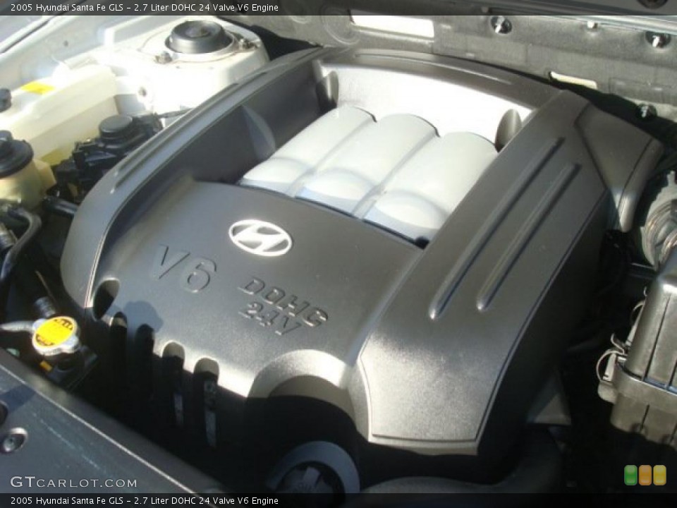 2.7 Liter DOHC 24 Valve V6 2005 Hyundai Santa Fe Engine