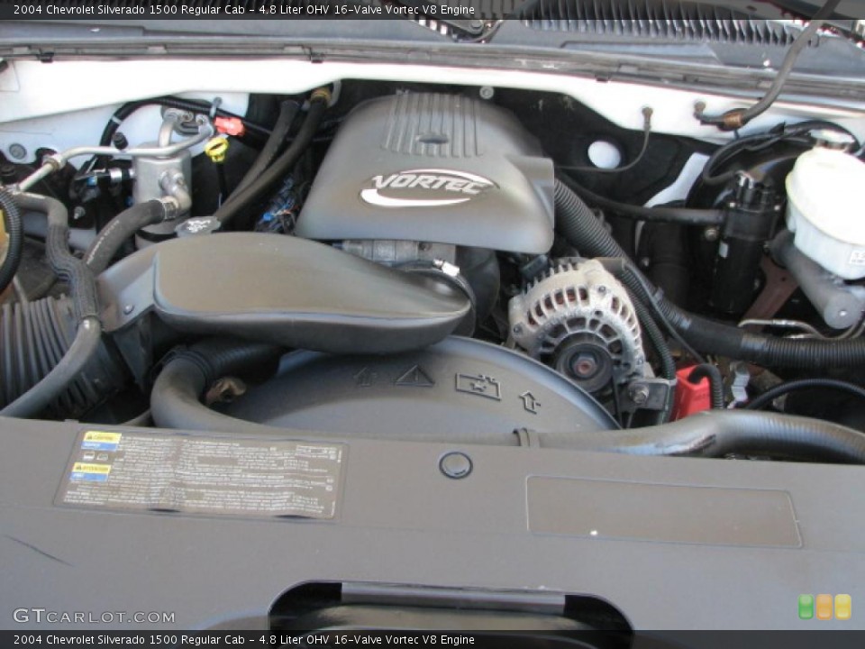 4.8 Liter OHV 16-Valve Vortec V8 Engine for the 2004 Chevrolet Silverado 1500 #39817600