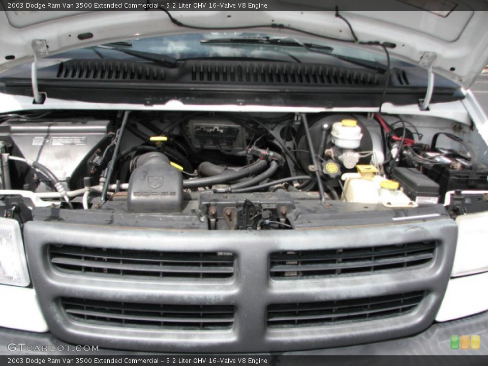 5.2 Liter OHV 16-Valve V8 Engine for the 2003 Dodge Ram Van #39823862